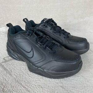 Nike Air Monarch IV Shoes Men Size 14 4E Black Leather Cross Trainer Walking NEW